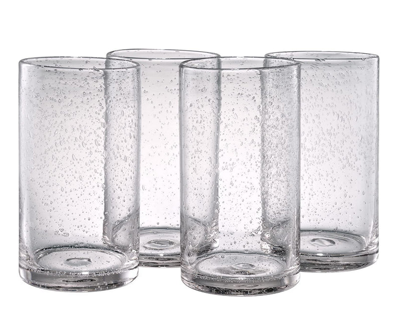 Artland Iris Highball Glasses, Clear, Set of 4