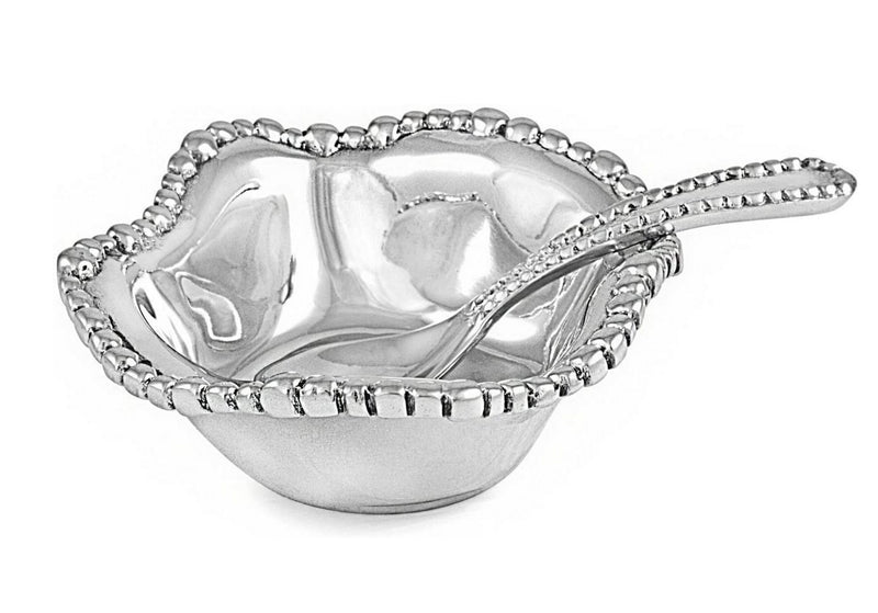 Beatriz Ball G&G Organic Pearl Petit Bowl with Spoon, Metallic