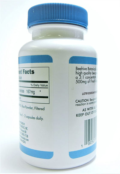Beehive Botanicals Royal Jelly Capules - 500 Mg-100 Count