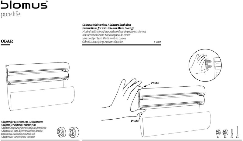 Blomus Paper Towel Holder