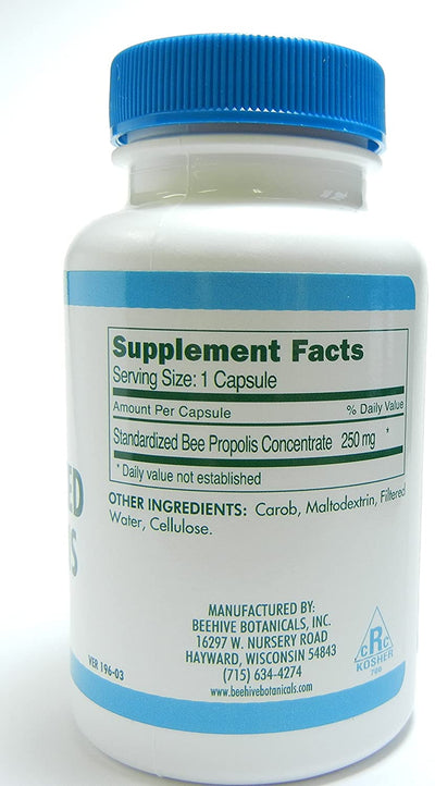 Beehive Botanicals Propolis Capsules - 500 mg