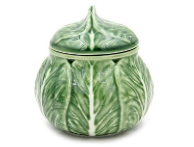 Bordallo Pinheiro Cabbage Sugar Box