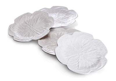 Bordallo Pinheiro Cabbage Beige Dinner Plates, Set of 4