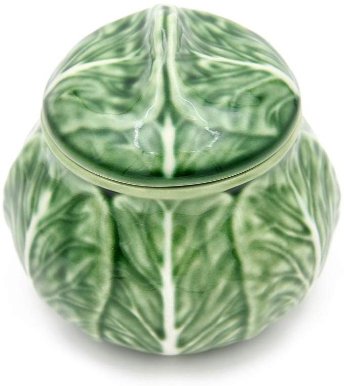 Bordallo Pinheiro Cabbage Sugar Box