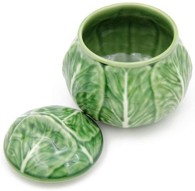 Bordallo Pinheiro Cabbage Sugar Box