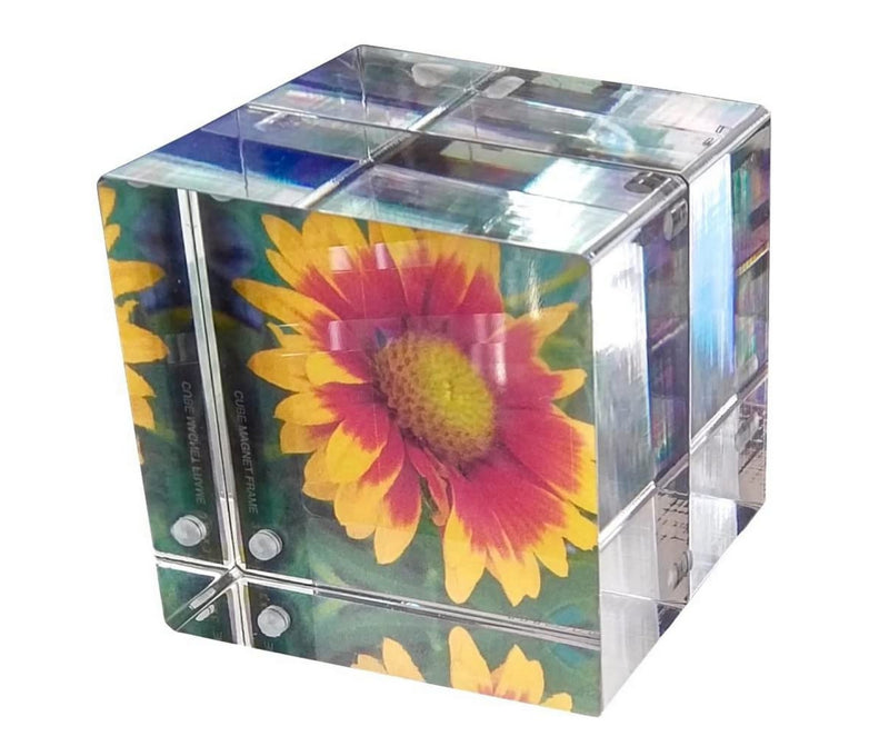 Canetti Original Magnet Frame Cube Acrylic Lucite Frame 3" x 3" x 3"