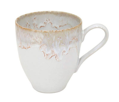 Casafina Taormina Collection Stoneware Ceramic Mug 14 oz, White