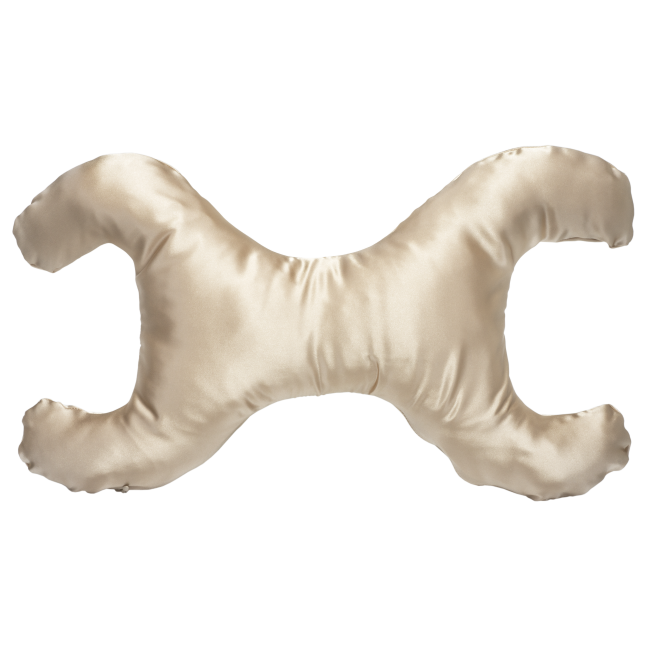 SAVE MY FACE!" PILLOW THE ORIGINAL ANTI-WRINKLE PILLOWETTE La Petite Satin Champagne Pillow