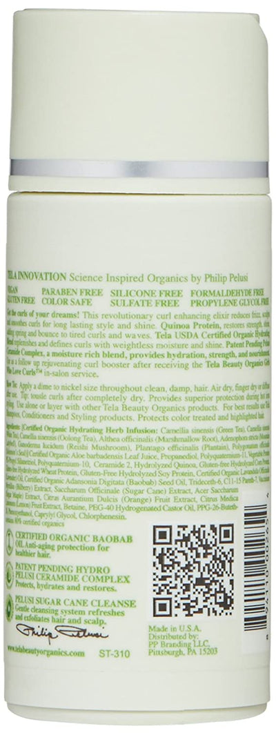 Tela Beauty Organics Curl Boost Anti Frizz Curl Serum, 5 Fl Oz