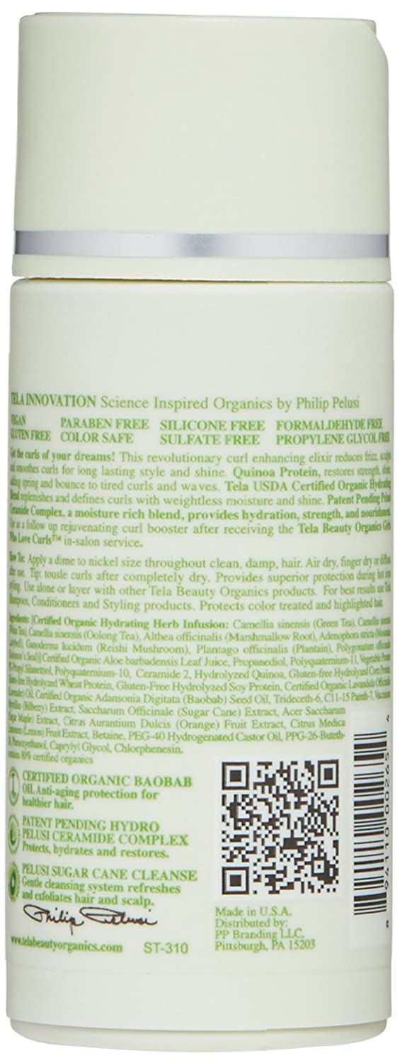 Tela Beauty Organics Curl Boost Anti Frizz Curl Serum, 5 Fl Oz