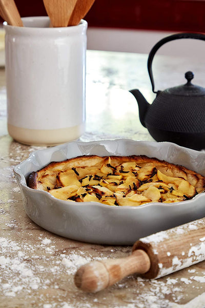 Casafina Cook & Host Collection Stoneware Ceramic Pie Dish 10.75" (Grey)