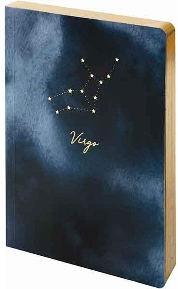 Portico Designs Constellations Softcover Lined Pocket Journal Notebook, Small 4 x 6-Inches, Virgo