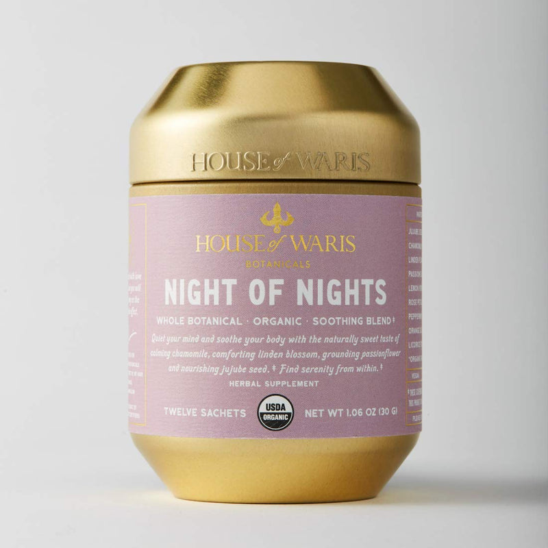 House of Waris Botanicals Night of Nights Herbal Tea - ORGANIC, GLUTEN FREE, VEGAN