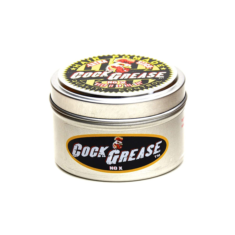 COCK GREASE Hair Pomade (No-X) Extra Slick & Shiny "Keep It Up All Day" for soft hair, business looks, or wet do&