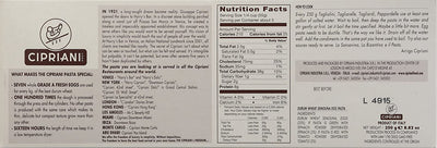 Cipriani Food Tagliolini Extra Thin Egg Pasta 8.82 Oz.