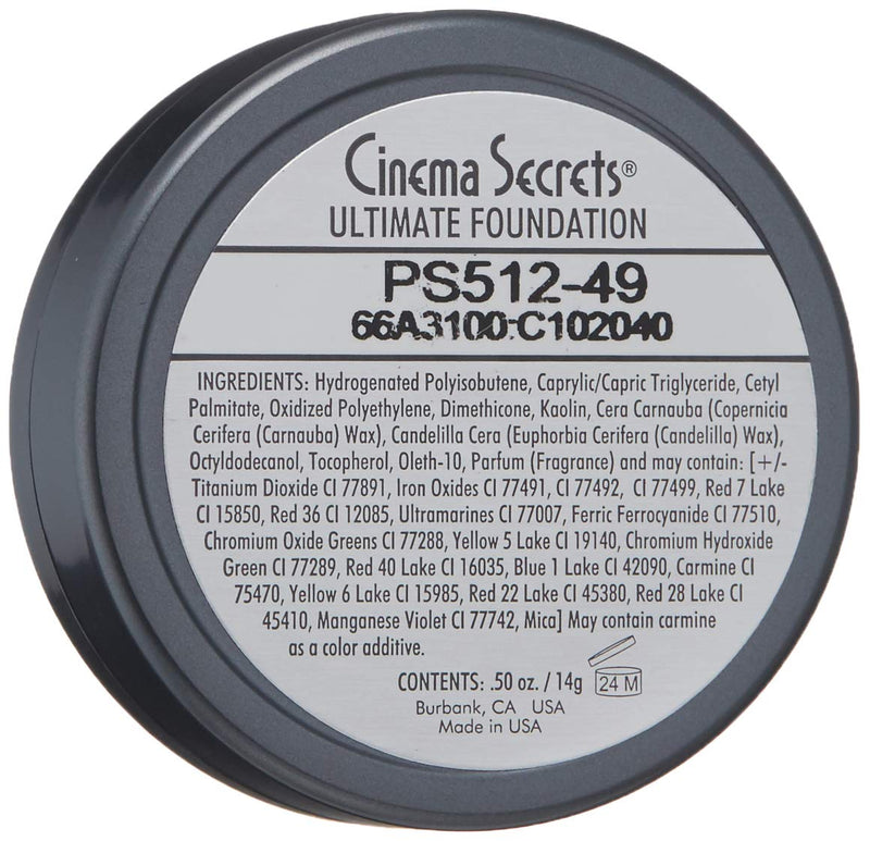 CINEMA SECRETS Pro Cosmetics Ultimate Foundation, 512-49