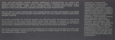 CINEMA SECRETS Pro Cosmetics Ultimate Foundation 5-In-1 Pro Palette, 500B Series