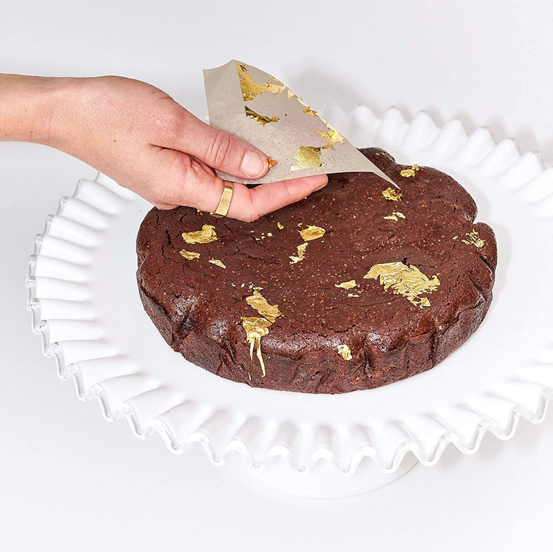 The Caker Flourless Dark Chocolate Gold Leaf Cake Kit