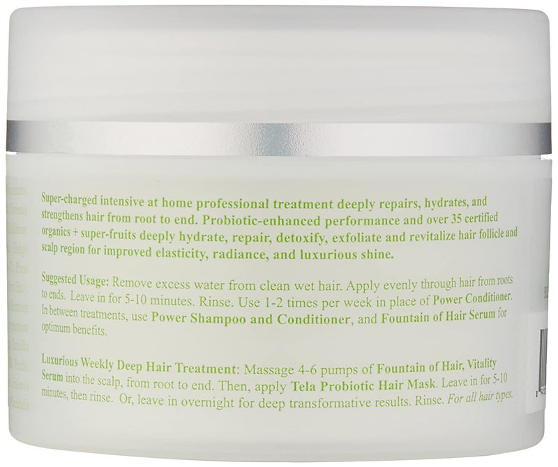 Tela Beauty Organics Probiotic Hair Mask, 6.8 Fl Oz