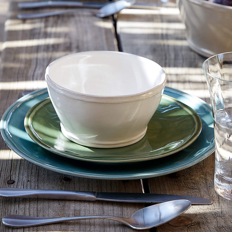 Casafina Stoneware Ceramic Dish Fontana Collection 5-Piece Dinnerware Set (Service for 1), Turquoise