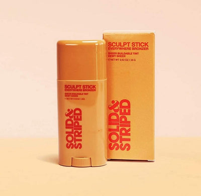 Solid & Striped The Sculpt Stick Everywhere Bronzer - Moisturizing Jelly Balm Tinted Moisturizing Stick for Body .92 oz