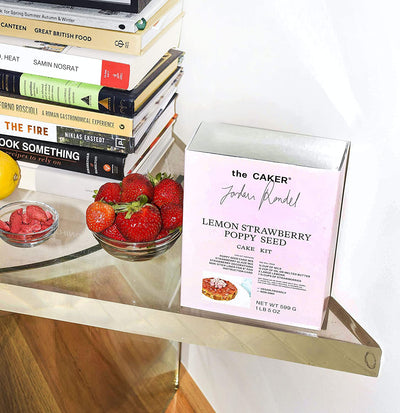 The Caker Lemon Strawberry Poppy Seed Cake Kit