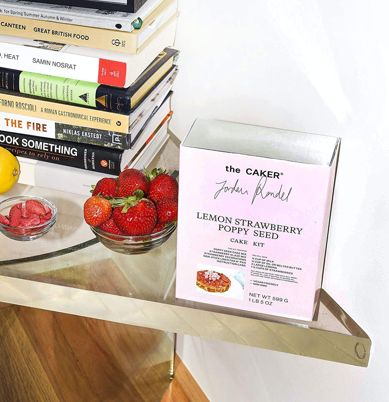 The Caker Lemon Strawberry Poppy Seed Cake Kit