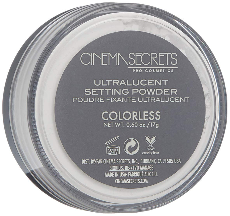 CINEMA SECRETS Pro Cosmetics Ultralucent Loose Setting Powder, Colorless