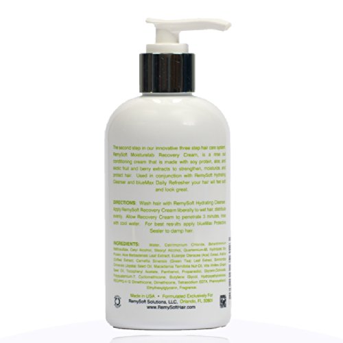 RemySoft Moisturelab System - Safe for Hair Extensions, Weaves and Wigs - Salon Formula Shampoo, Conditioner & Serum - Gentle Sulfate-free Lather