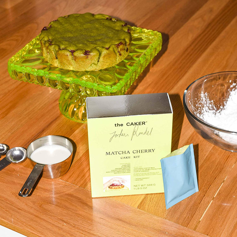 The Caker Matcha Cherry Cake Kit