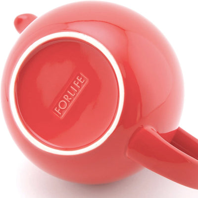 FORLIFE Curve Teapot with Infuser, 24-Ounce, Red