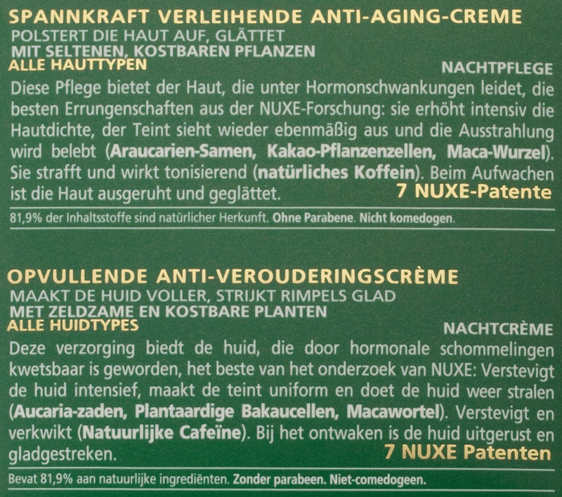 NUXE Nuxuriance Anti-Aging Re-Densifying Night Cream, 1.5 Oz