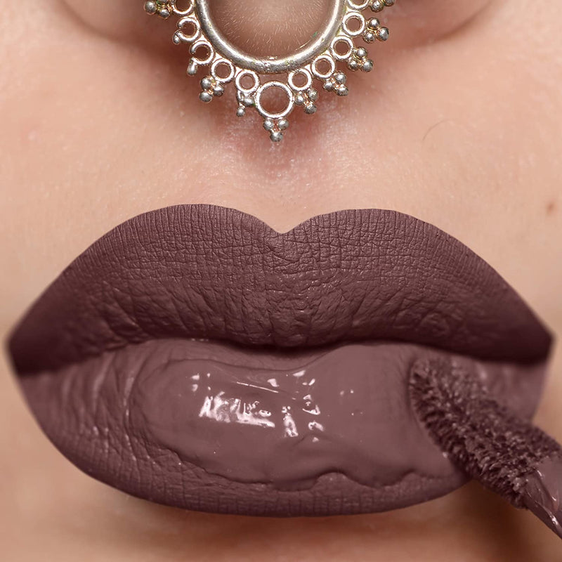 Gerard Cosmetics HydraMatte Liquid Lipstick ICED MOCHA- MATTE FINISH STAY ALL DAY, Comfortable long wear CRUELTY FREE & USA MADE