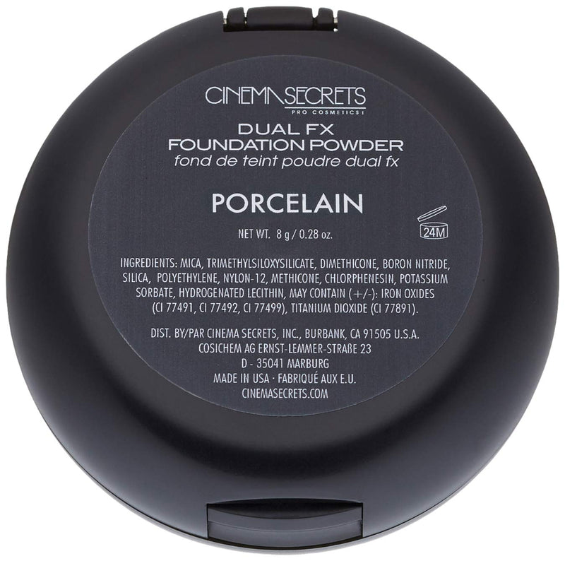 CINEMA SECRETS Pro Cosmetics Dual Fx Foundation Powder, Porcelain