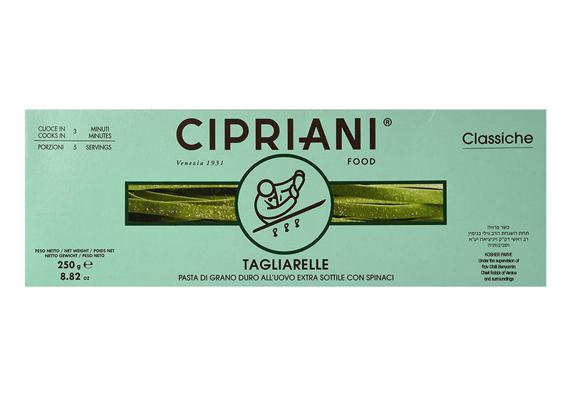 Cipriani Food Tagliarelle Extra Thin Egg Pasta w/ Spinach, 8.82 oz