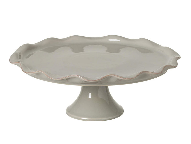 Casafina Cook & Host Collection Stoneware Ceramic Footed Plate Large 13" (Grey)