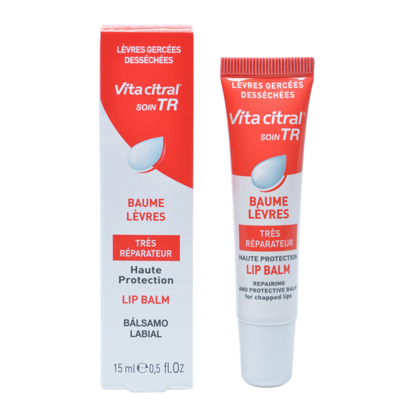 Vita Citral Soin TR Lip Balm 15 ml - Repairing and Protective Lip Balm for Chapped Lips - Paraben Free