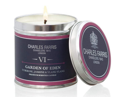 Charles Farris Home scents Candle-Tin-Garden of Eden