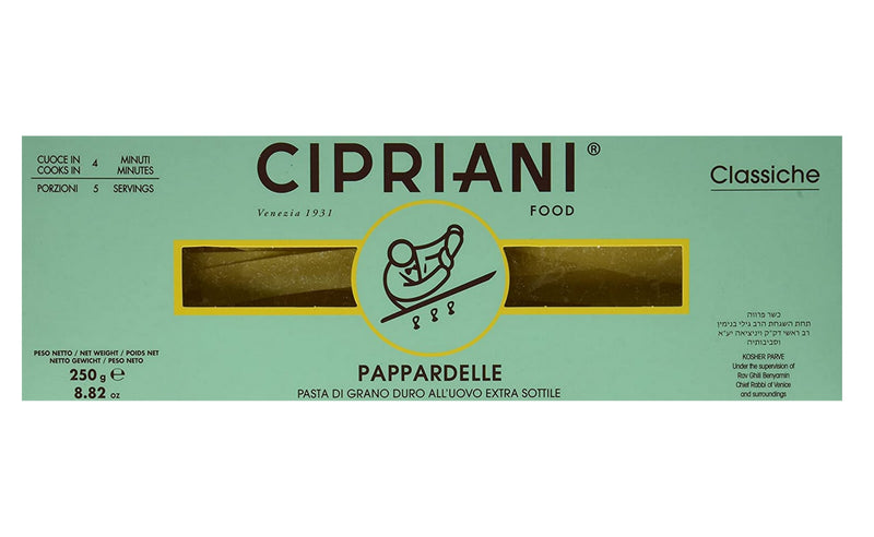 Cipriani Food Pappardelle Extra Thin Egg Pasta, 8.82 oz