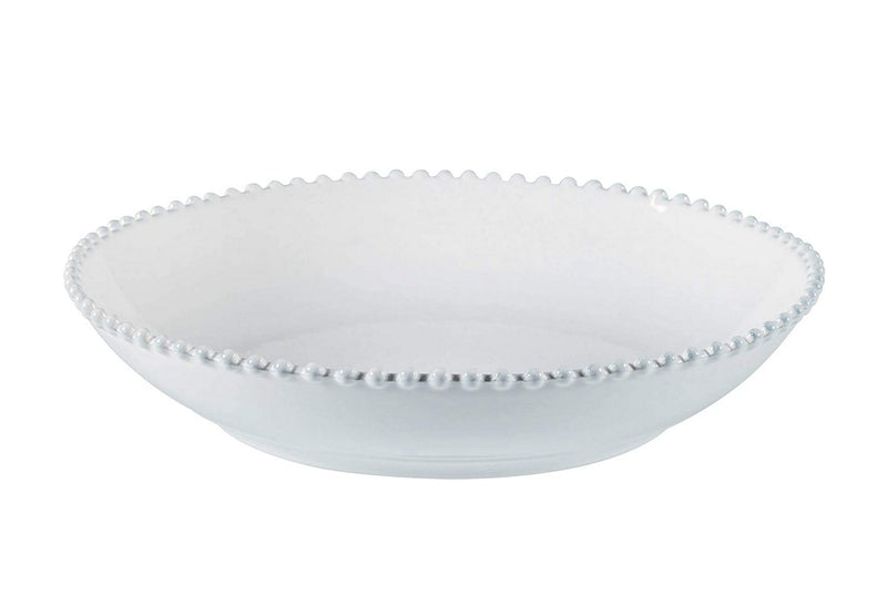 COSTA NOVA Pearl Collection Stoneware Ceramic Pasta/Serving Bowl 13.5", White