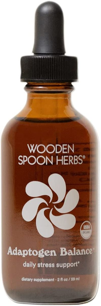 Wooden Spoon Herbs ADAPTOGEN Balance Herbal Tincture for Daily Stress Support - 2 fl oz/59 ml