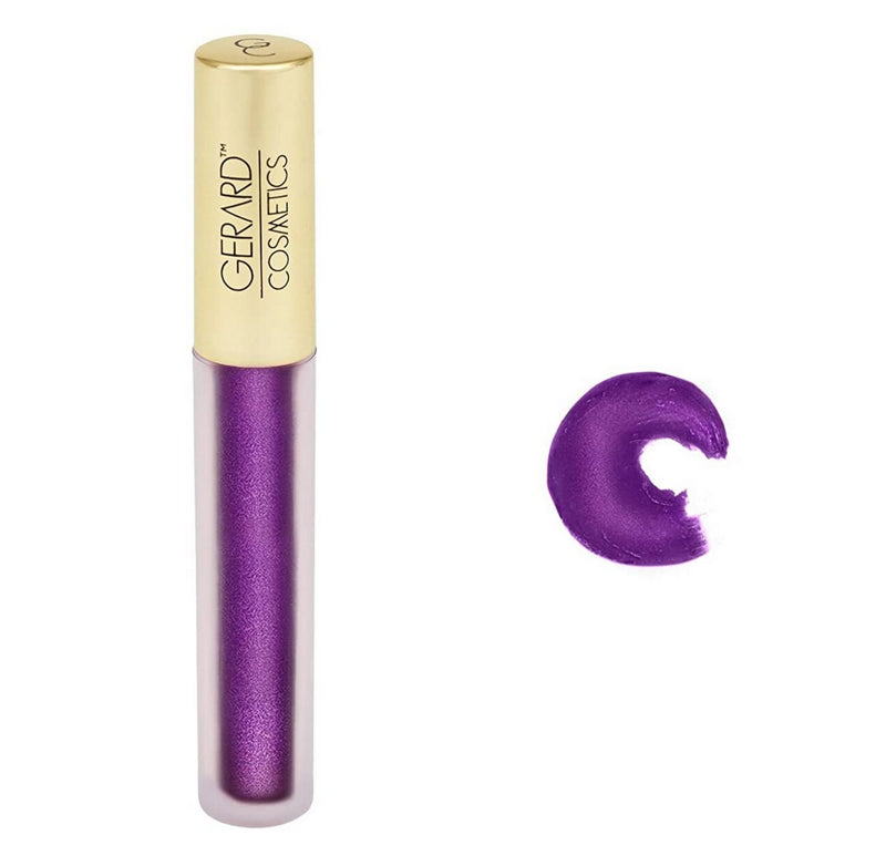 Gerard Cosmetics Metal Matte Liquid Lipstick GRAPE CRUSH- METALLIC MATTE FINISH STAYS ALL DAY, Comfortable long wear CRUELTY FREE & USA MADE