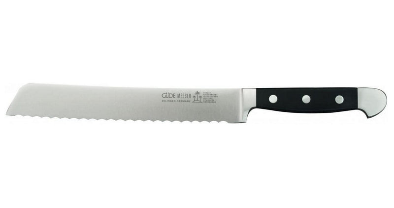 Güde Alpha Series - 8" Bread Knife Knife - Ice Hardened steel - Hand Forged/Sharpened - Made in Solingen, Germany Since 1910
