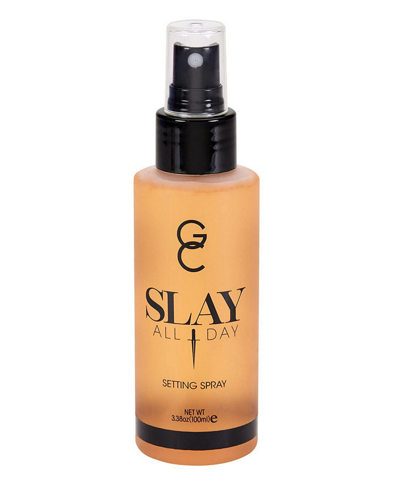 GC Make Up Setting Spray - Gerard Cosmetics Slay All Day Peach Scented - OIL CONTROL, MATTE FINISH facial mist & makeup sealer, Keeps makeup fresh all day- 3.38oz (100ml) CRUELTY FREE, USA MADE