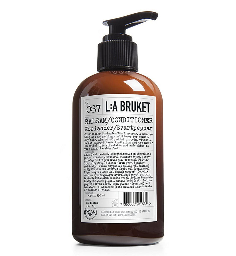 No. 87 Conditioner Coriander/Black Pepper 250ml by L:A Bruket