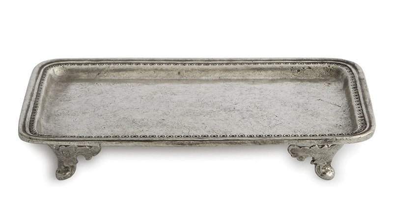 Arte Italica Anna Caffe Rectangular Tray, Pewter