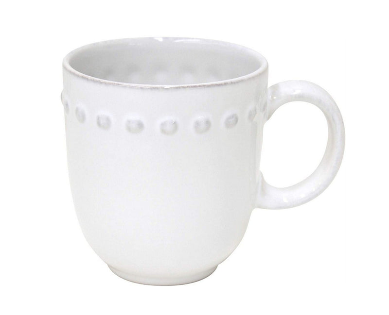 COSTA NOVA Pearl Collection Stoneware Ceramic Mug 12.5 oz, White