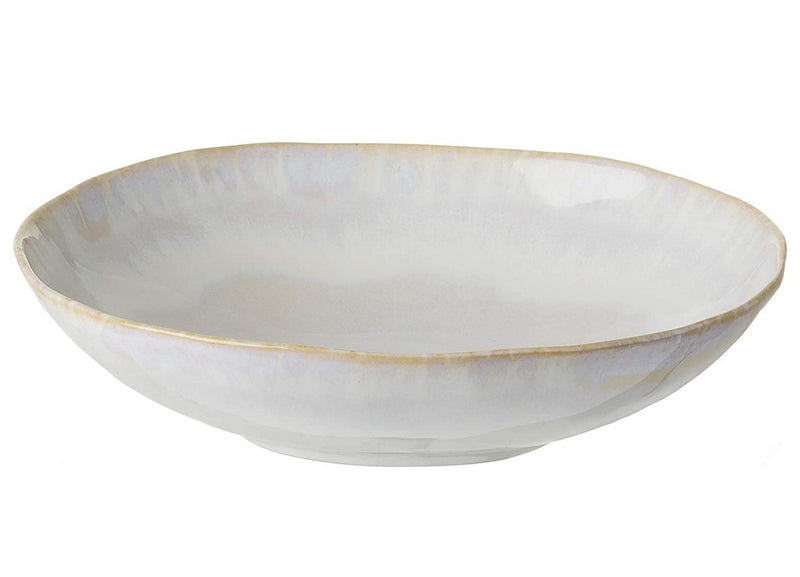 Costa Nova Stoneware Ceramic Brisa Collection Pasta Bowl 9,25" 31,5 oz, Sal