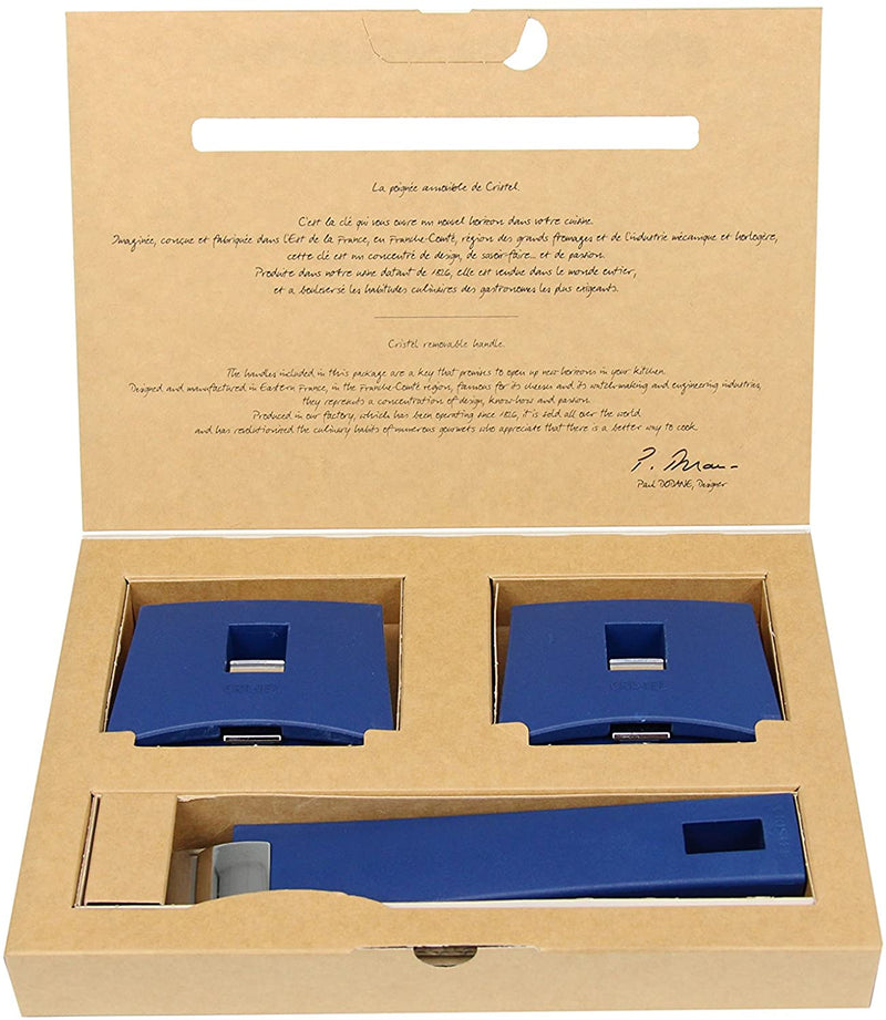 Cristel Mutine SPPLMAEB Set of Handles, Blue Ink