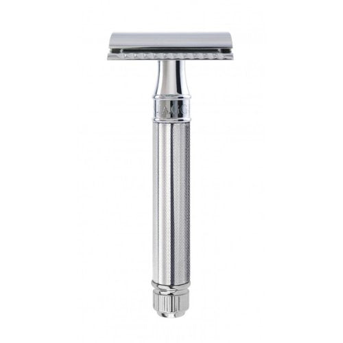 Edwin Jagger Double Edge Safety Razor, Regular Handle, Knurled